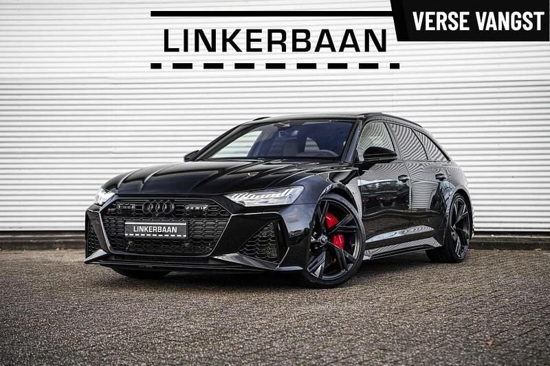 Zwart Gebruikt 2022 Audi RS6 S-Line Stationwagen | € 112.995 (Goede deal) - Afbeelding 1/3