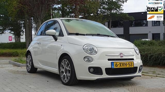Wit Gebruikt 2014 Fiat 500S Hatchback | € 5.950 (Eerlijke prijs) - Afbeelding 1/4