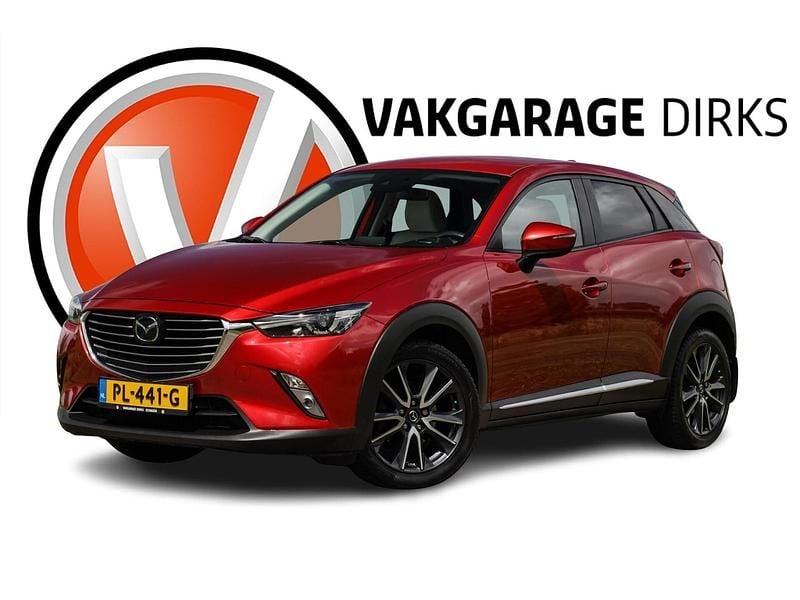 Rood Gebruikt 2017 Mazda CX-3 SUV | € 13.940 (Eerlijke prijs) - Afbeelding 1/4