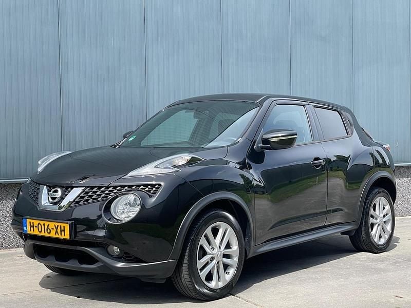 Zwart (metallic) Occasion 2014 Nissan Juke Acenta SUV | € 8.950 (Goede deal) - Afbeelding 1/4