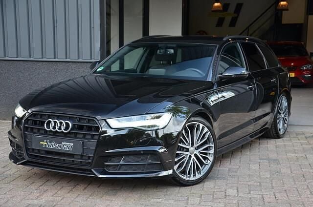 Zwart, metallic lak Gebruikt 2018 Audi A6 S-Line Stationwagen | € 22.499 (Super prijs) - Afbeelding 1/4