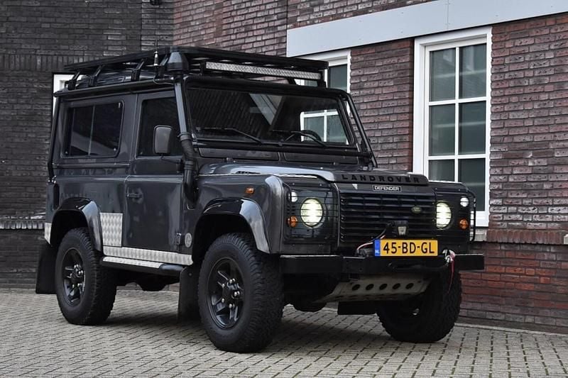 Grijs Gebruikt 2002 Land Rover Defender SUV | € 19.900 (Super prijs) - Afbeelding 1/4