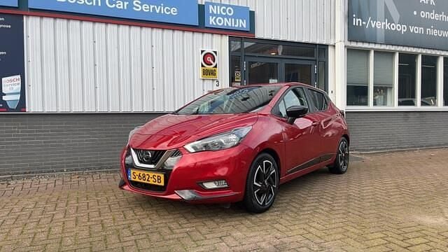 Rood Gebruikt 2023 Nissan Micra Hatchback | € 14.900 (Eerlijke prijs) - Afbeelding 1/4