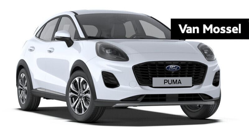 Wit Nieuw 2025 Ford Puma Titanium SUV | € 30.270 (Super prijs) - Afbeelding 1/4