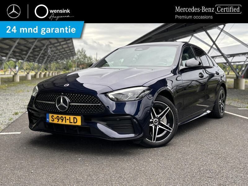 Blauw Gebruikt 2022 Mercedes C300 AMG line Sedan | € 44.850 (Duur) - Afbeelding 1/4