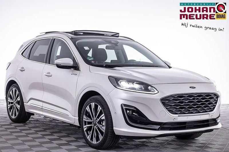 Wit Gebruikt 2021 Ford Kuga Vignale SUV | € 28.900 (Eerlijke prijs) - Afbeelding 1/4