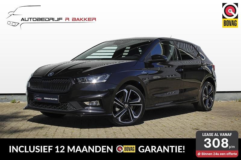 Zwart, metallic lak Gebruikt 2023 Skoda Fabia Monte Carlo Hatchback | € 22.995 (Iets duurder) - Afbeelding 1/4