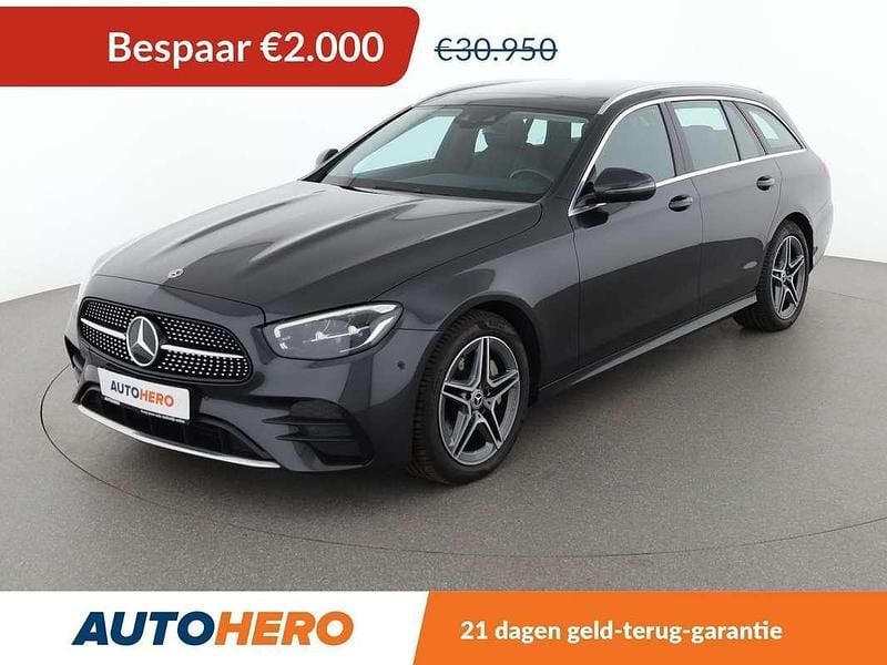 Zwart Gebruikt 2021 Mercedes E300 AMG line Stationwagen | € 29.149 (Eerlijke prijs) - Afbeelding 1/3