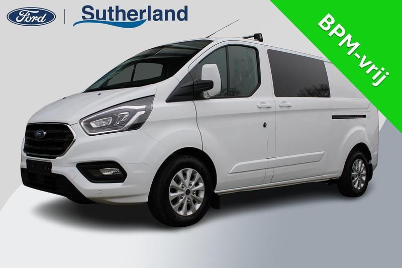 Wit Occasion 2021 Ford Transit Custom Van | € 29.900 (Super prijs) - Afbeelding 1/4