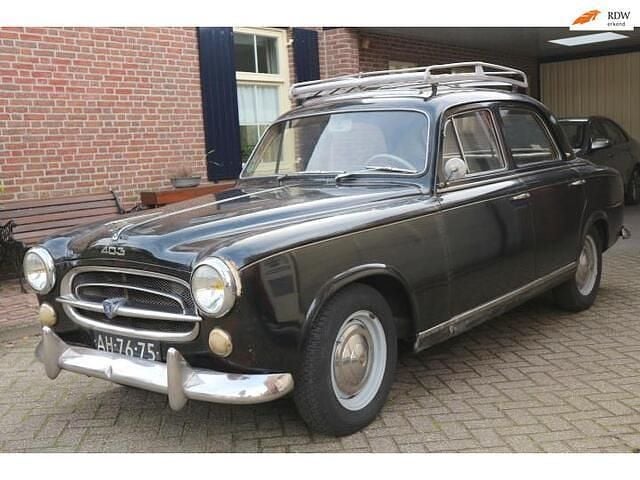 Zwart Gebruikt 1957 Peugeot 403 Sedan | € 4.750 - Afbeelding 1/4