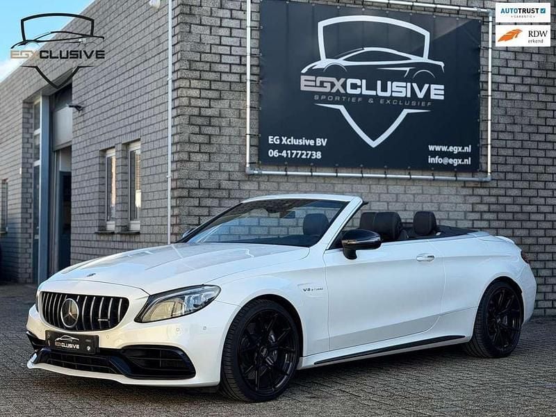 Wit Gebruikt 2019 Mercedes C63 AMG Premium Plus Cabriolet | € 74.950 (Duur) - Afbeelding 1/4