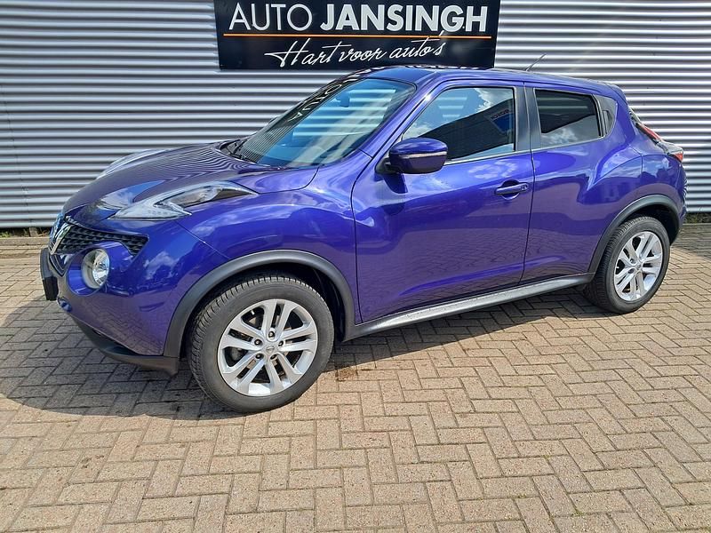 Blauw Occasion 2014 Nissan Juke Acenta SUV | € 9.945 (Iets duurder) - Afbeelding 1/4