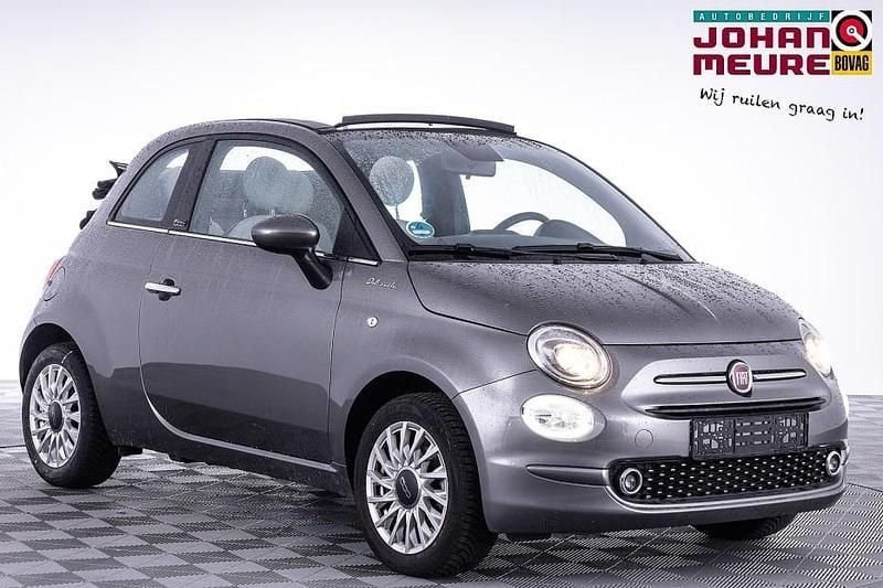 Grijs Gebruikt 2022 Fiat 500C Dolcevita Cabriolet | € 14.999 (Goede deal) - Afbeelding 1/4