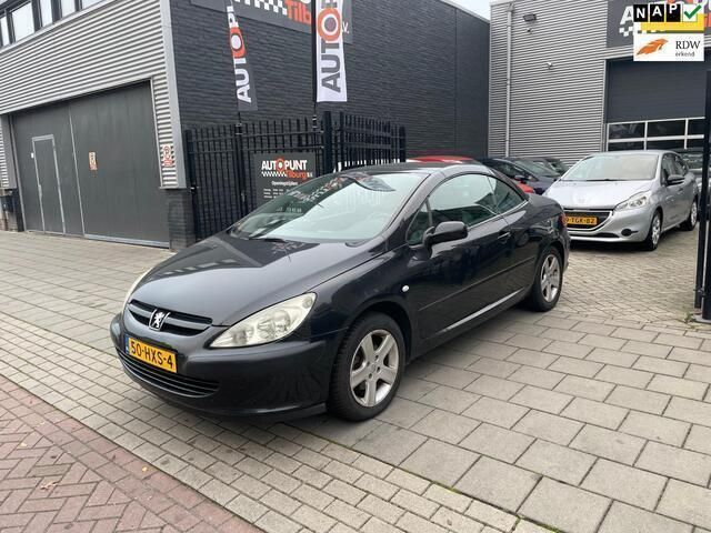 Zwart, metallic lak Gebruikt 2004 Peugeot 307 CC Cabriolet | € 999 (Super prijs) - Afbeelding 1/4