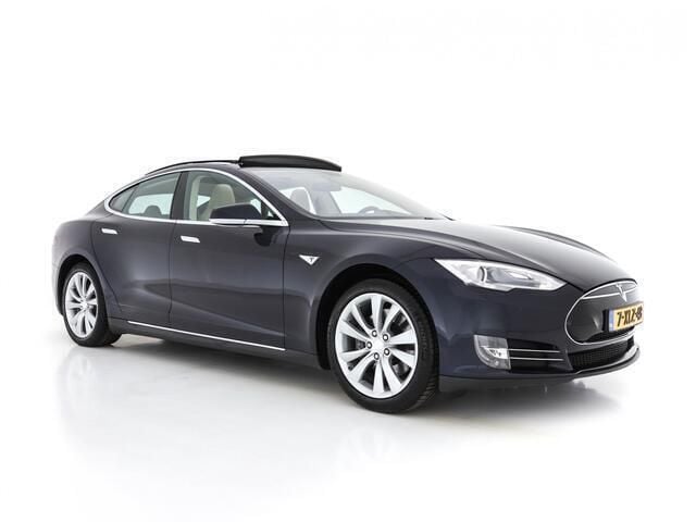Blauw metallic Occasion 2014 Tesla Model S Hatchback | € 18.445 (Iets duurder) - Afbeelding 1/4