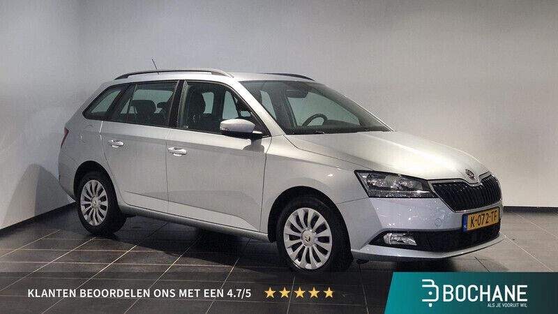 Grijs Gebruikt 2021 Skoda Fabia Ambition Stationwagen | € 12.740 (Eerlijke prijs) - Afbeelding 1/4