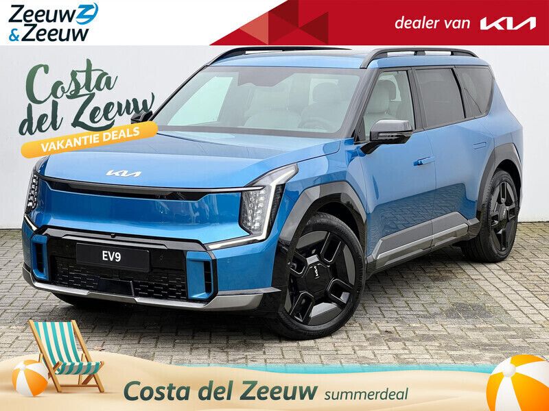 Blauw Nieuw 2024 Kia EV9 GT-Line SUV | € 76.990 (Eerlijke prijs) - Afbeelding 1/4