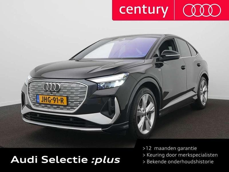 Zwart Occasion 2022 Audi Q4 Sportback e-tron S-Line SUV | € 32.750 (Eerlijke prijs) - Afbeelding 1/4