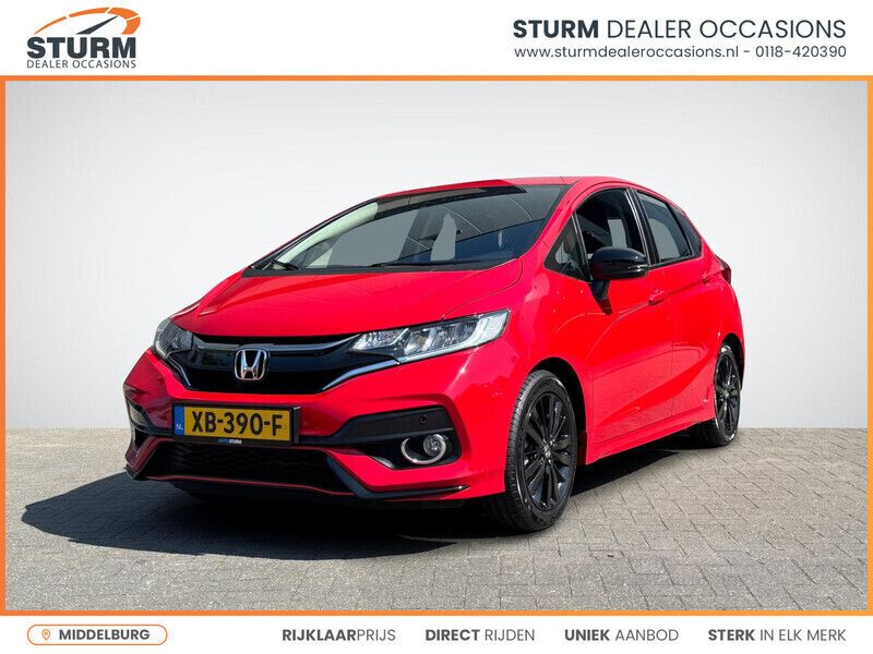 Rood Gebruikt 2018 Honda Jazz Dynamic Hatchback | € 18.579 (Eerlijke prijs) - Afbeelding 1/4
