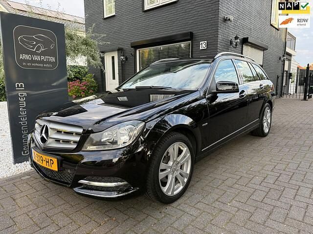 Zwart Gebruikt 2012 Mercedes C180 Avantgarde Stationwagen | € 11.800 (Eerlijke prijs) - Afbeelding 1/4