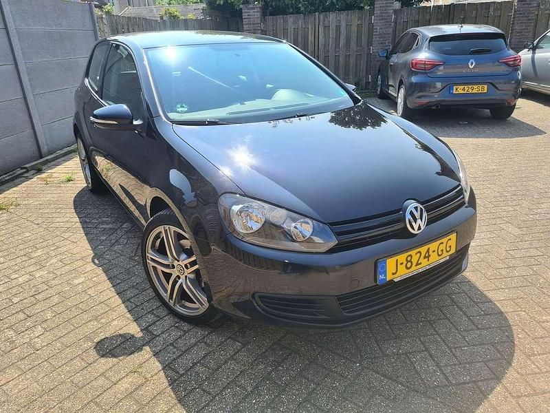 Zwart Gebruikt 2009 VW Golf VI Trendline Hatchback | € 2.650 (Super prijs) - Afbeelding 1/4