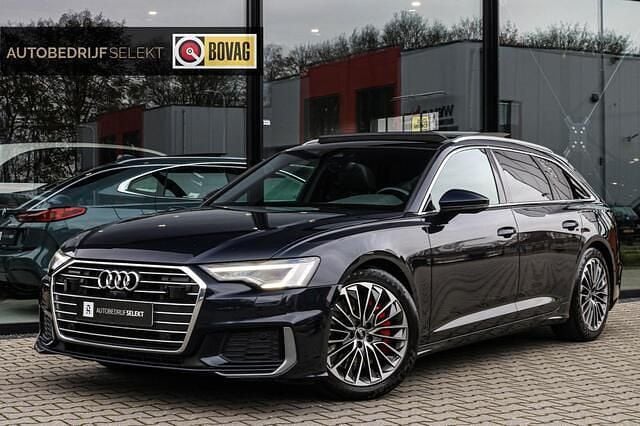 Blauw (metallic) Gebruikt 2021 Audi A6 Competition Stationwagen | € 33.900 (Goede deal) - Afbeelding 1/4