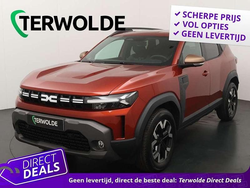 Rood Nieuw 2025 Dacia Duster Extreme SUV | € 33.850 (Eerlijke prijs) - Afbeelding 1/4