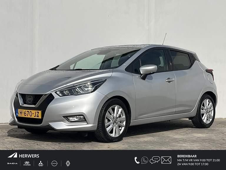 Platinum silver Gebruikt 2020 Nissan Micra Hatchback | € 12.885 (Eerlijke prijs) - Afbeelding 1/4