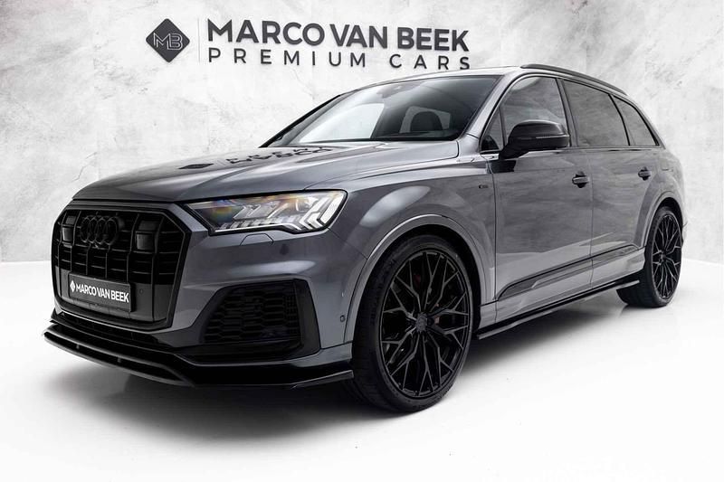 Grijs Gebruikt 2021 Audi Q7 S-Line SUV | € 66.450 (Eerlijke prijs) - Afbeelding 1/4