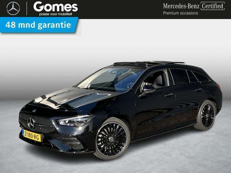 Zwart Gebruikt 2024 Mercedes CLA250e Shooting Brake AMG line Stationwagen | € 44.950 (Duur) - Afbeelding 1/4