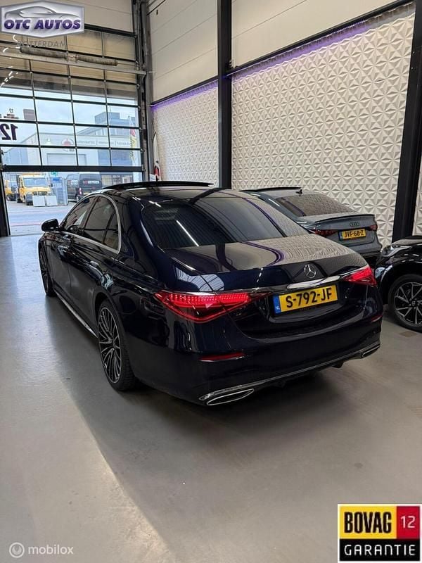 Occasion Mercedes S580 AMG line 367 PK (269 kW) 2023 Blauw (metallic) Sedan