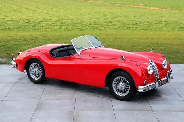 Rood Gebruikt 1956 Jaguar XK Cabriolet | € 88.500 - Afbeelding 1/4