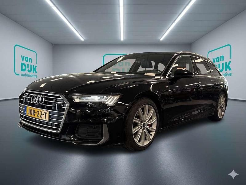 Zwart Gebruikt 2021 Audi A6 S-Line Stationwagen | € 37.440 (Super prijs) - Afbeelding 1/4