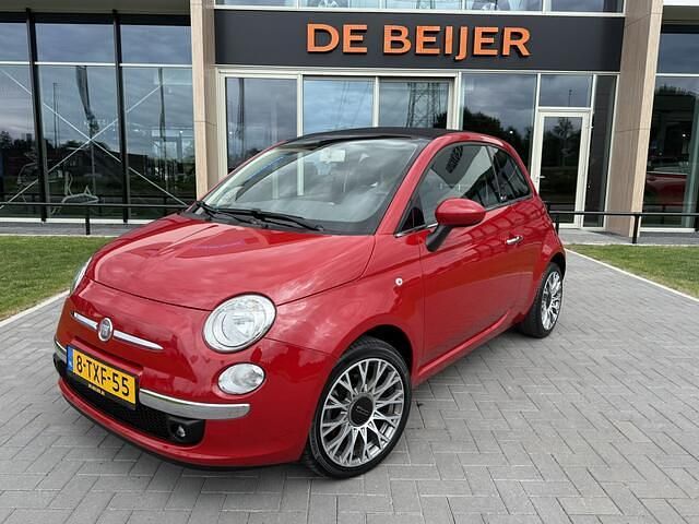 Rood Gebruikt 2014 Fiat 500C Lounge Cabriolet | € 9.950 (Eerlijke prijs) - Afbeelding 1/4