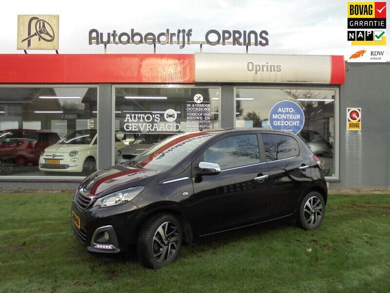 Zwart Gebruikt 2020 Peugeot 108 Allure Hatchback | € 10.499 (Eerlijke prijs) - Afbeelding 1/4