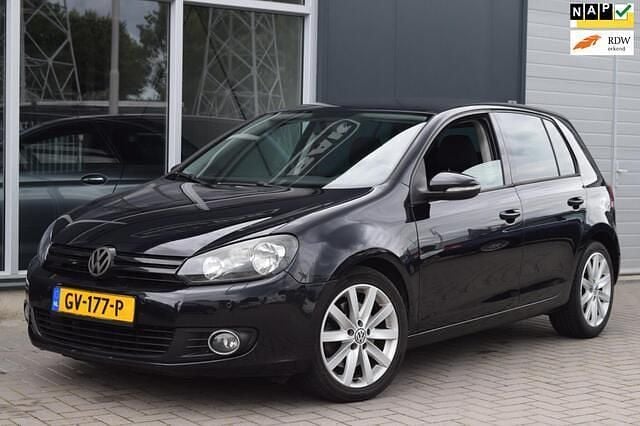 Zwart Gebruikt 2009 VW Golf VI Highline Hatchback | € 2.499 (Super prijs) - Afbeelding 1/4