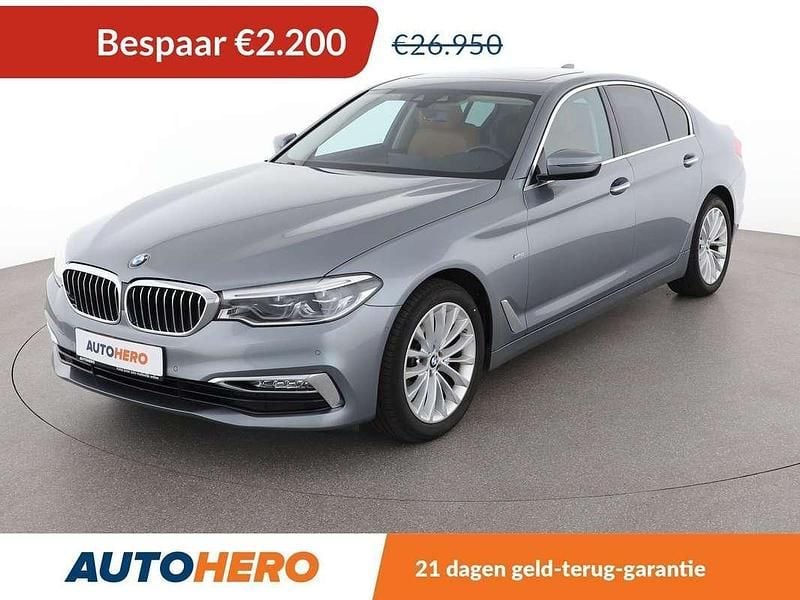 Grijs Gebruikt 2018 BMW 520 Luxury Line Stationwagen | € 24.949 (Super prijs) - Afbeelding 1/3