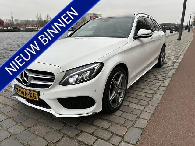 Wit Gebruikt 2017 Mercedes C220 Prestige Stationwagen | € 16.950 (Iets duurder) - Afbeelding 1/4