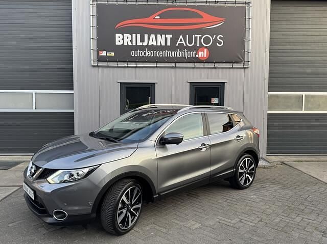 Grijs Gebruikt 2014 Nissan Qashqai Tekna+ SUV | € 10.950 (Super prijs) - Afbeelding 1/4