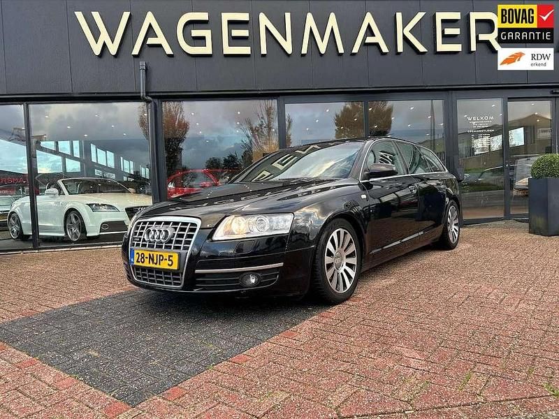Zwart Gebruikt 2005 Audi A6 S-Line Stationwagen | € 4.450 (Eerlijke prijs) - Afbeelding 1/4