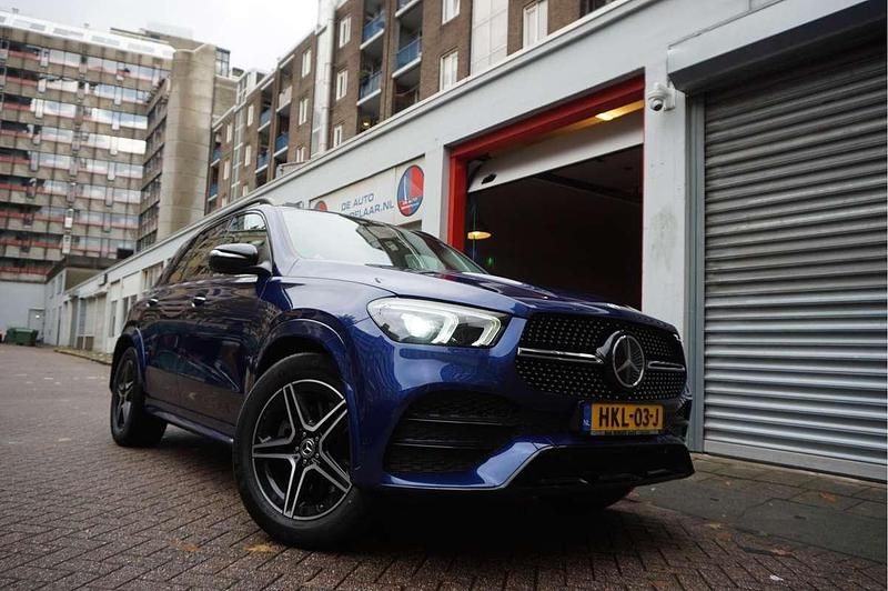 Blauw Gebruikt 2021 Mercedes GLE350 AMG line SUV | € 53.940 (Super prijs) - Afbeelding 1/4