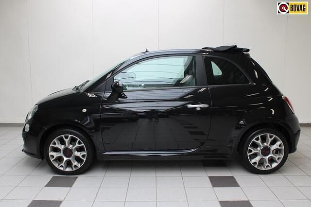Zwart Gebruikt 2013 Fiat 500 Lounge Hatchback | € 8.450 (Duur) - Afbeelding 1/4