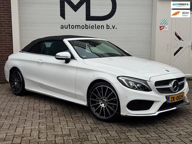 Wit Occasion 2018 Mercedes C250 AMG Line Premium Plus Cabriolet | € 30.950 (Eerlijke prijs) - Afbeelding 1/4