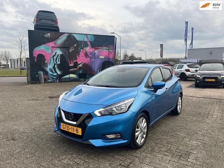 Occasion Nissan Micra Tekna 101 PK (74 kW) 2020 Blauw Hatchback