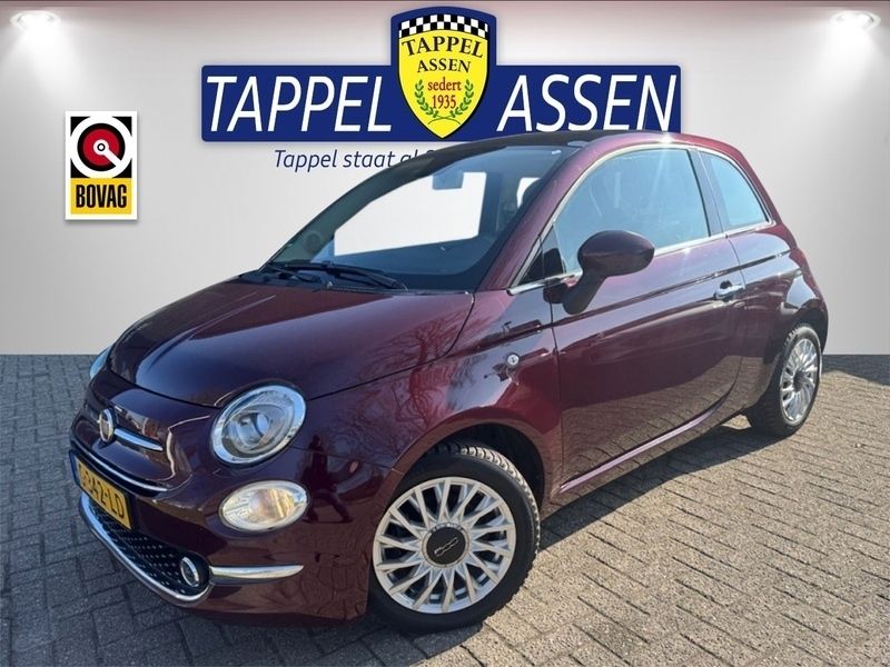 Rood Gebruikt 2019 Fiat 500 Lounge Hatchback | € 11.949 (Eerlijke prijs) - Afbeelding 1/4