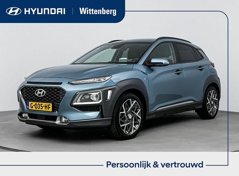 Ceramic blue metallic (su8) Occasion 2019 Hyundai Kona Premium SUV | € 18.400 (Duur) - Afbeelding 1/4
