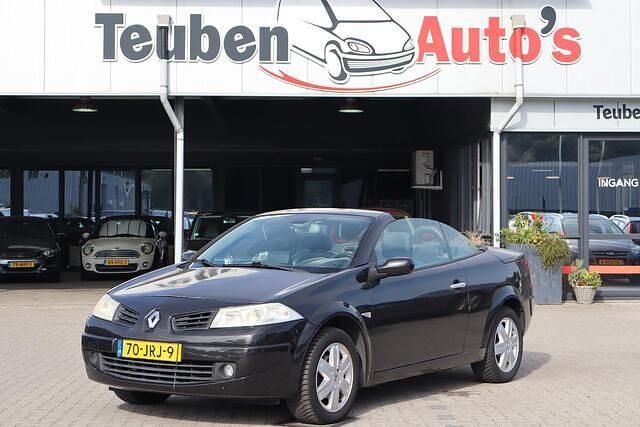 Zwart Gebruikt 2005 Renault Mégane Cabriolet Komfort Cabriolet | € 1.695 - Afbeelding 1/4