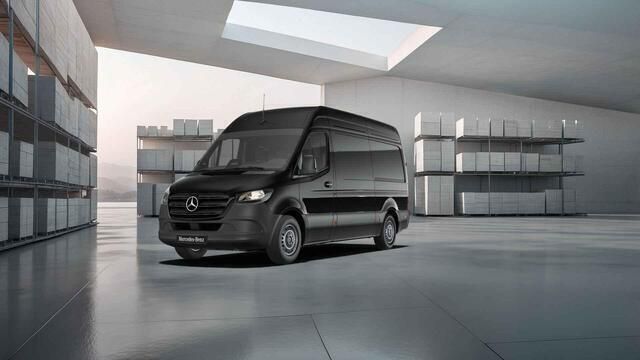 Zwart Nieuw 2025 Mercedes Sprinter Van | € 60.850 - Afbeelding 1/4