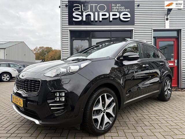 Zwart Gebruikt 2016 Kia Sportage GT-Line SUV | € 17.950 (Eerlijke prijs) - Afbeelding 1/4