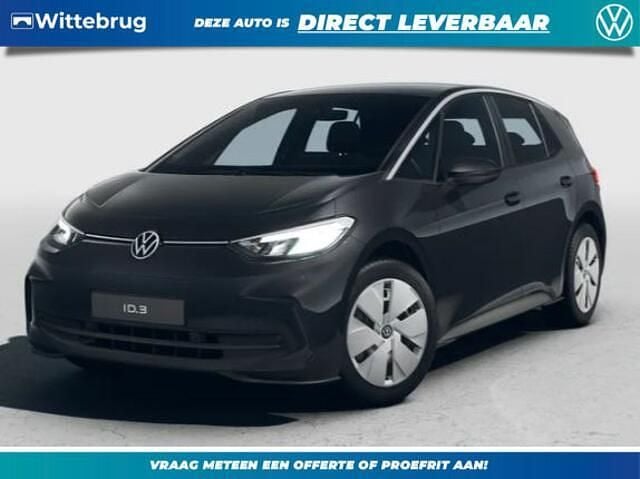 Zwart Nieuw 2025 VW ID.3 Pure Hatchback | € 29.595 (Goede deal) - Afbeelding 1/4
